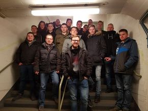 Besichtigung des Tiefbunkers.
