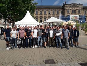 Motivierte Techniker mit Herrn Thoma und Herrn Jantschke
