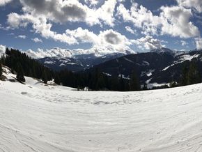 Unser Ausblick über das Skigebiet.